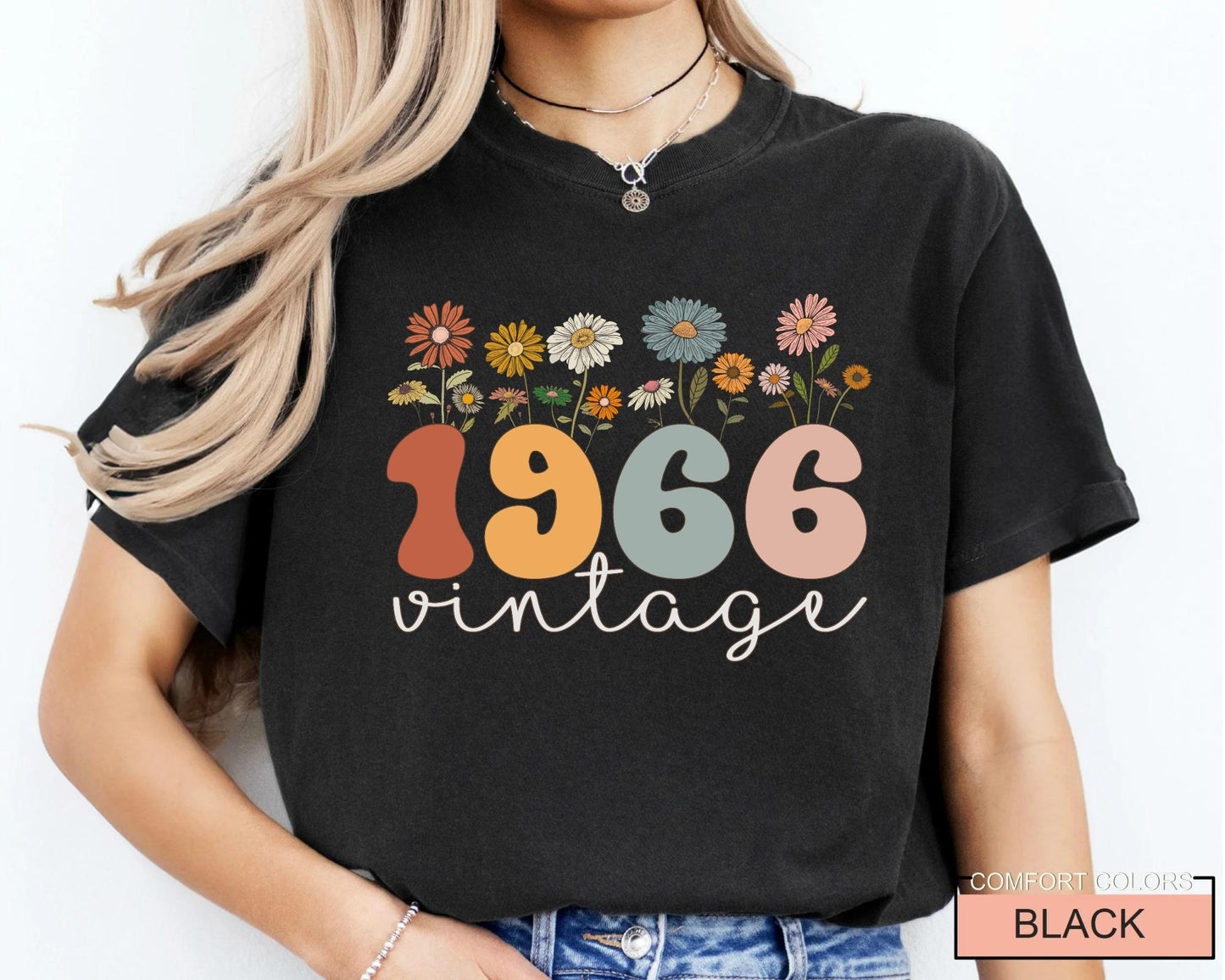Vintage 60th Birthday T-Shirt - Retro 1966 Turning Sixty Tee