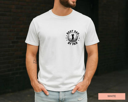 Best Dad By Par Golf Shirt, Retro Golfing Father Tee,