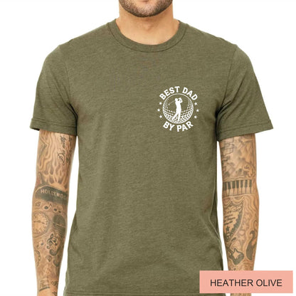 Best Dad By Par Golf Shirt – Retro Funny Tee for Dads