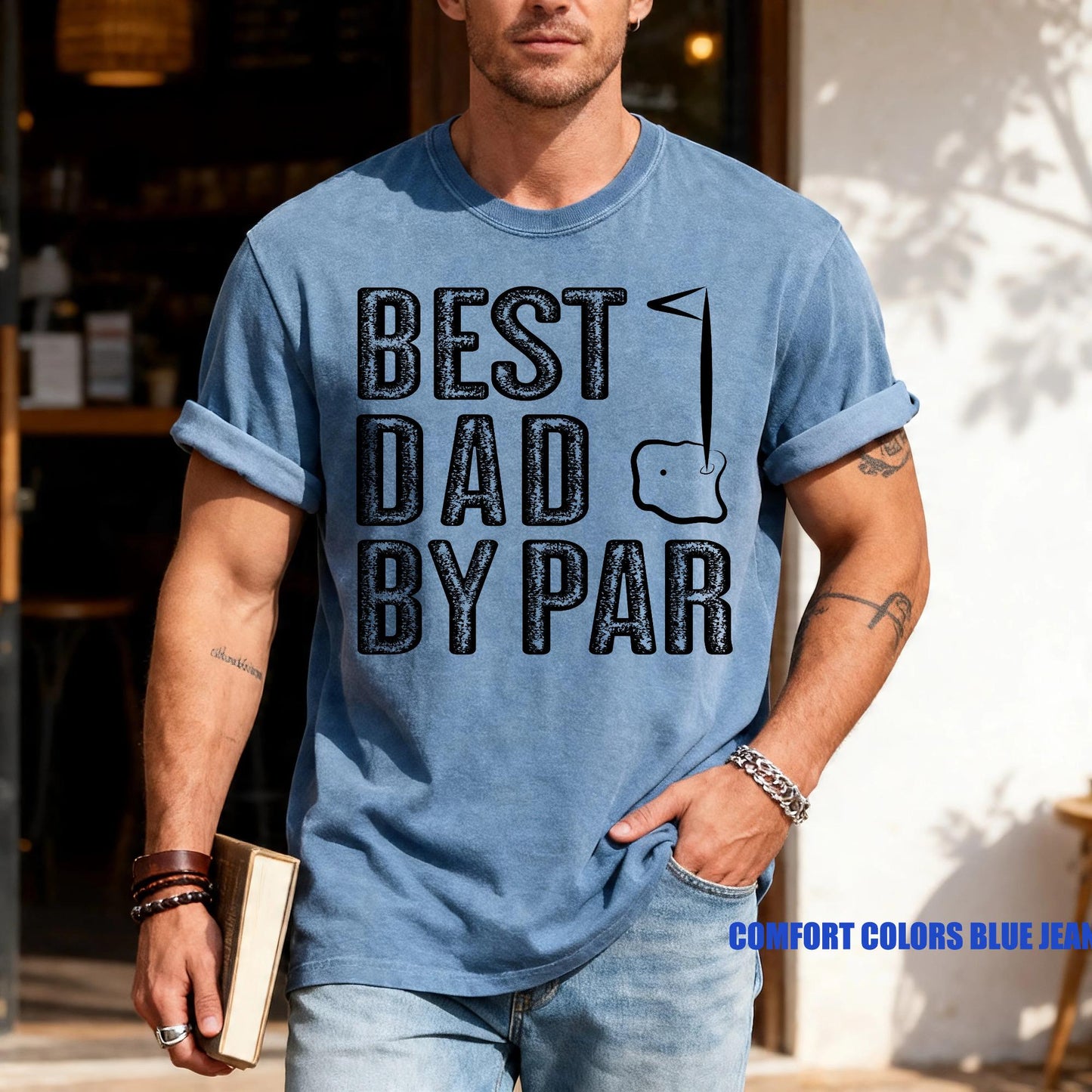 Best Dad By Par Shirt, Golf Lover Dad Shirt, Father's Day Gift for Golf Player Dad, Golfing Father Gift, Father Birthday Gift