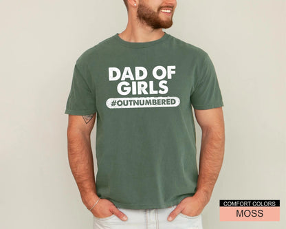 Dad of Girls T-Shirt, Outnumbered Father's Day Gift