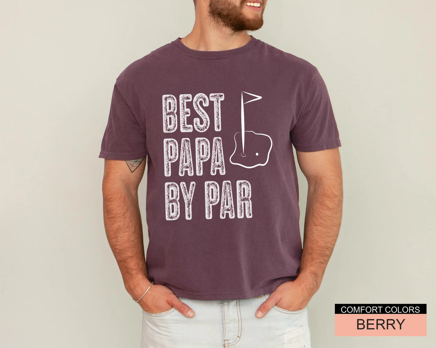 Best Papa By Par Shirt, Golf Player Papa Golf Gift Tshirt, Golfing Papa Tee Shirt, Gift for Grandpa, Father's Day Shirt for Grandfather
