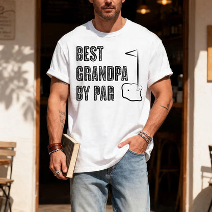 Best Grandpa By Par Shirt, Golf Player Grandpa Golf Gift Shirt, Custom Grandpa Gift Golfing Shirt, Golf Player Papa Gift for Father's Day