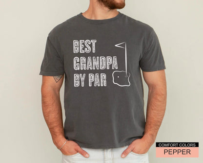 Best Grandpa By Par Shirt, Golf Player Grandpa Golf Gift Shirt, Custom Grandpa Gift Golfing Shirt, Golf Player Papa Gift for Father's Day