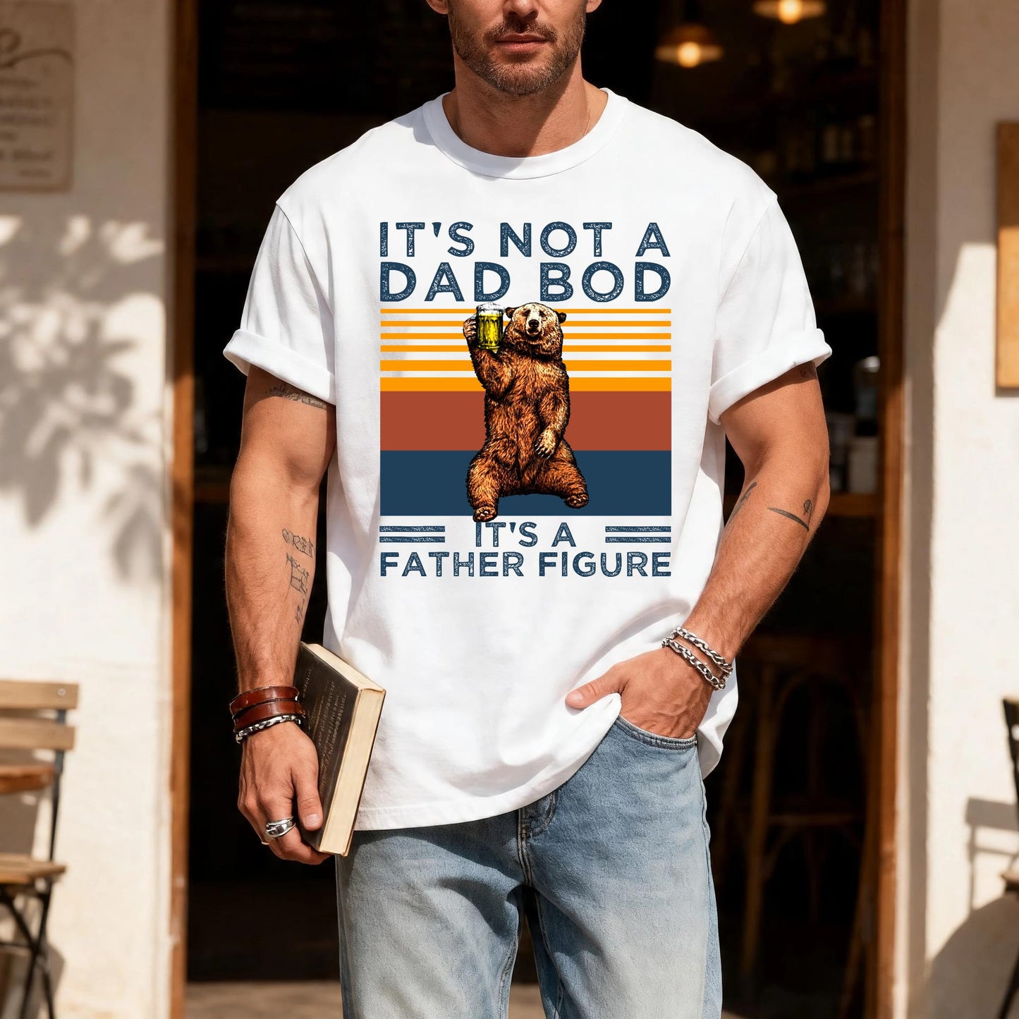 It's Not A Dad Bod Father Figure T-Shirt, Husband Gift