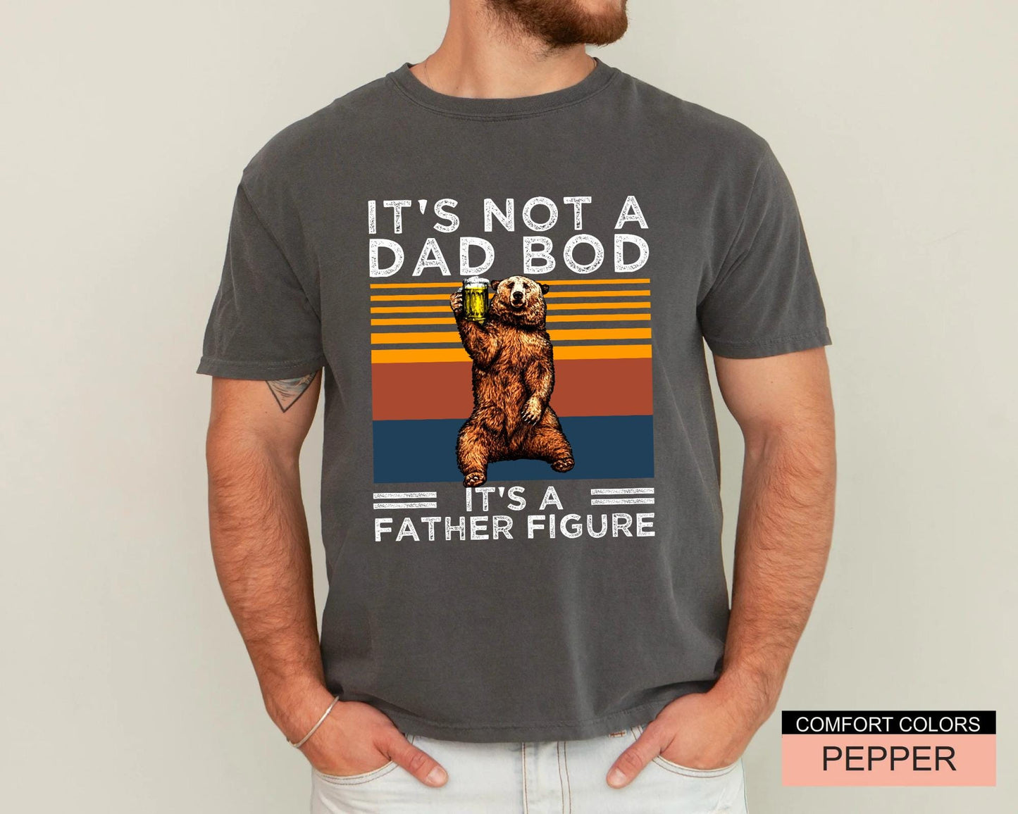 It's Not A Dad Bod Father Figure T-Shirt, Husband Gift