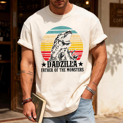Funny Dadzilla T-Shirt: Father of Monsters, Dad Birthday Gift