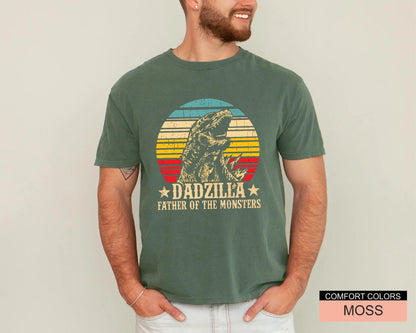 Funny Dadzilla T-Shirt: Father of Monsters, Dad Birthday Gift