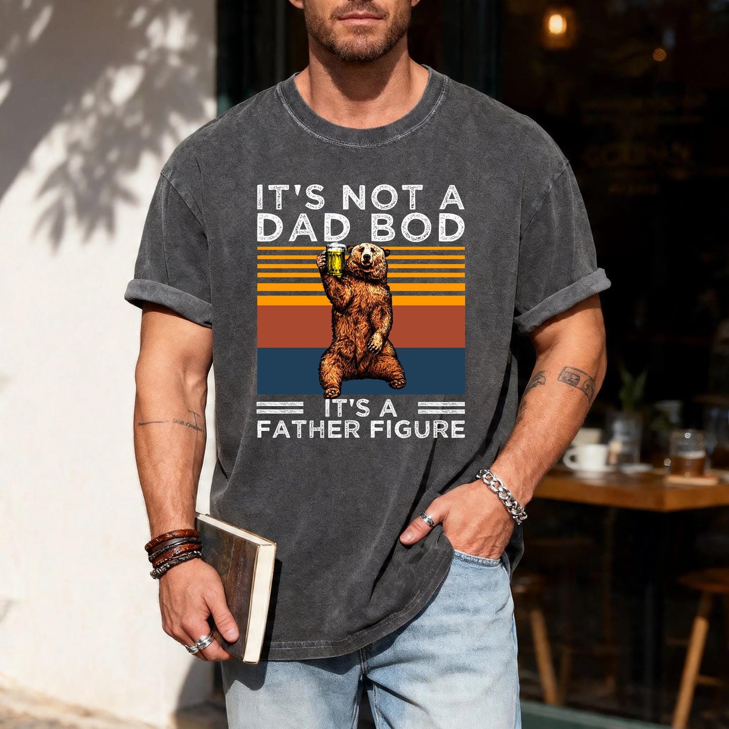 It's Not A Dad Bod Father Figure T-Shirt, Husband Gift