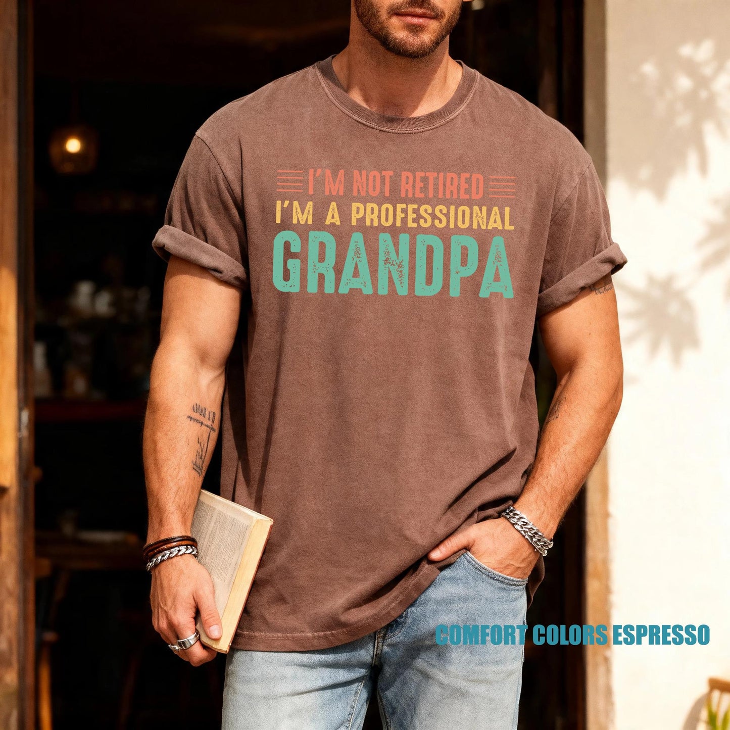 Funny Grandpa Shirt, I'm Not Retired I'm a Professional Grandpa, Retirement Gift for Grandfather, Cool Papa Shirt for Father's Day Gift
