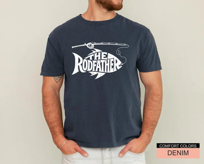 The Rodfather Shirt: Funny Fisherman Dad Gift