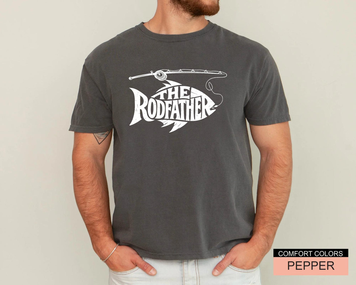 The Rodfather Shirt: Funny Fisherman Dad Gift