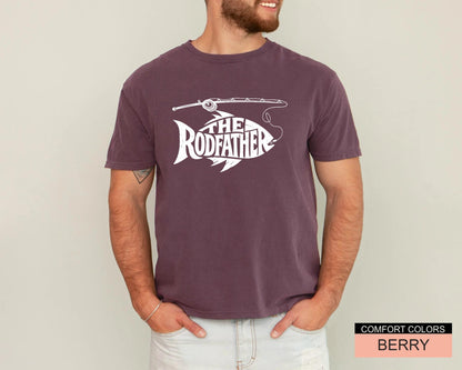 The Rodfather Shirt: Funny Fisherman Dad Gift