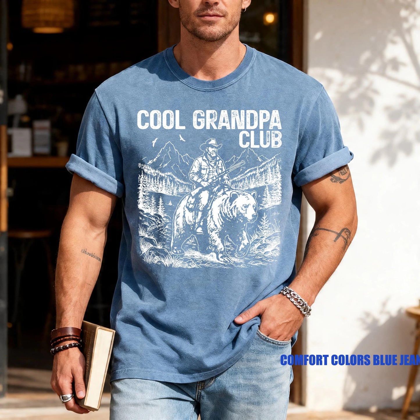 Cool Grandpa Club T-Shirt, Shirt for Grandfather