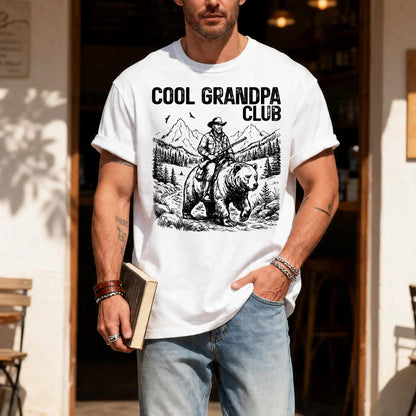 Cool Grandpa Club T-Shirt, Shirt for Grandfather