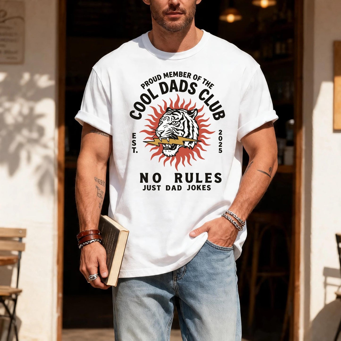 Retro Tiger Father Shirt,  Proud Member Of The Cool Dads Club Est. 2026