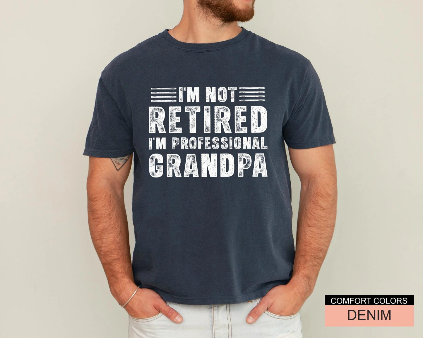 Im Not Retired Im Professional Grandpa Shirt, Funny Retirement Gift Tee for Grandpa