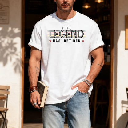The Legend Has Retired Shirt, Funny Retirement Party Tee for Coworker Friend