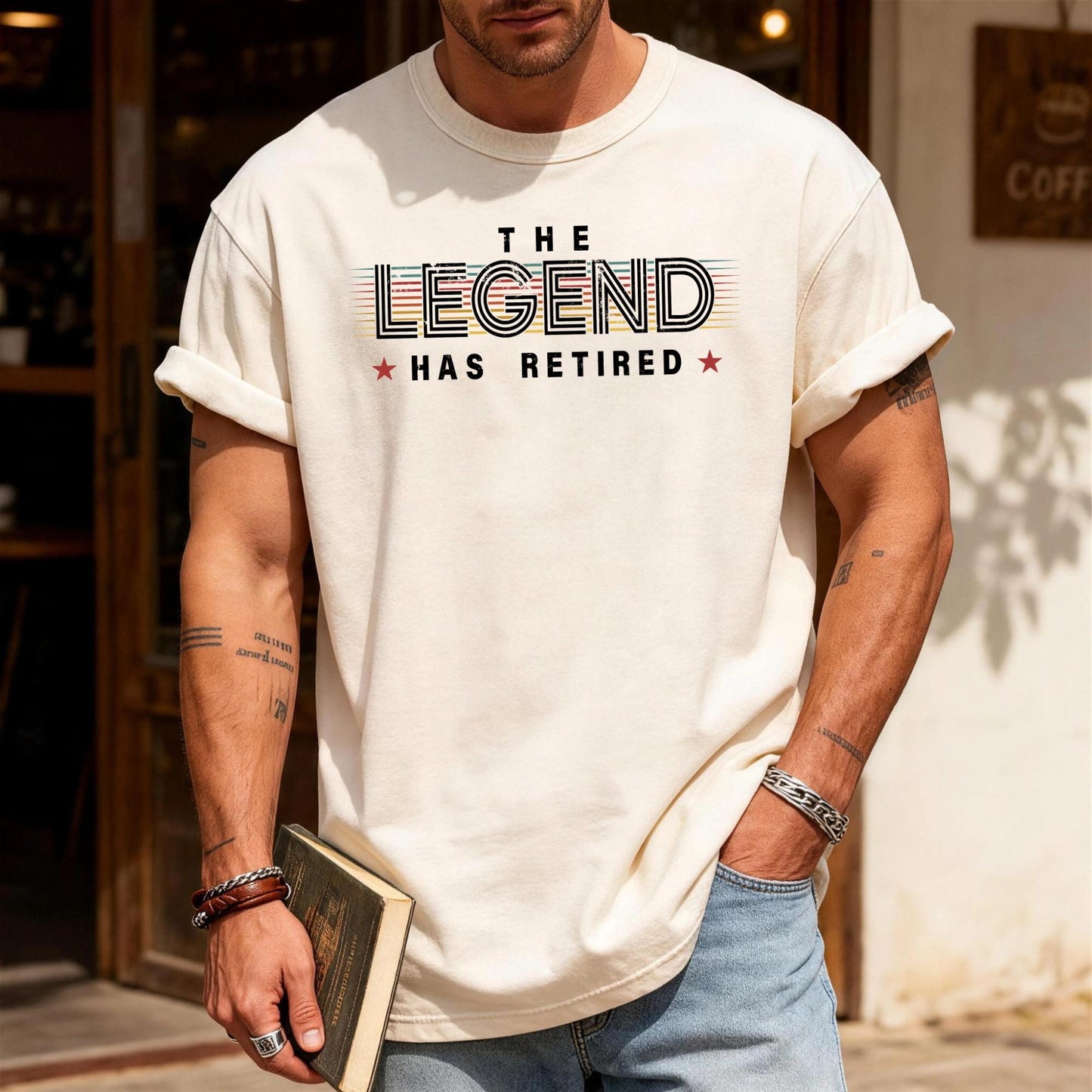 The Legend Has Retired Shirt, Funny Retirement Party Tee for Coworker Friend