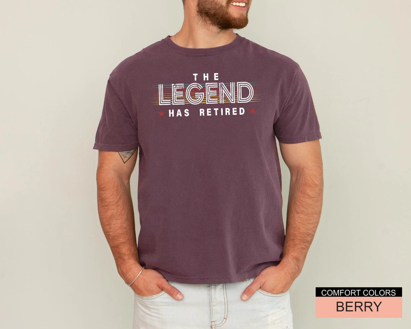 The Legend Has Retired Shirt, Funny Retirement Party Tee for Coworker Friend