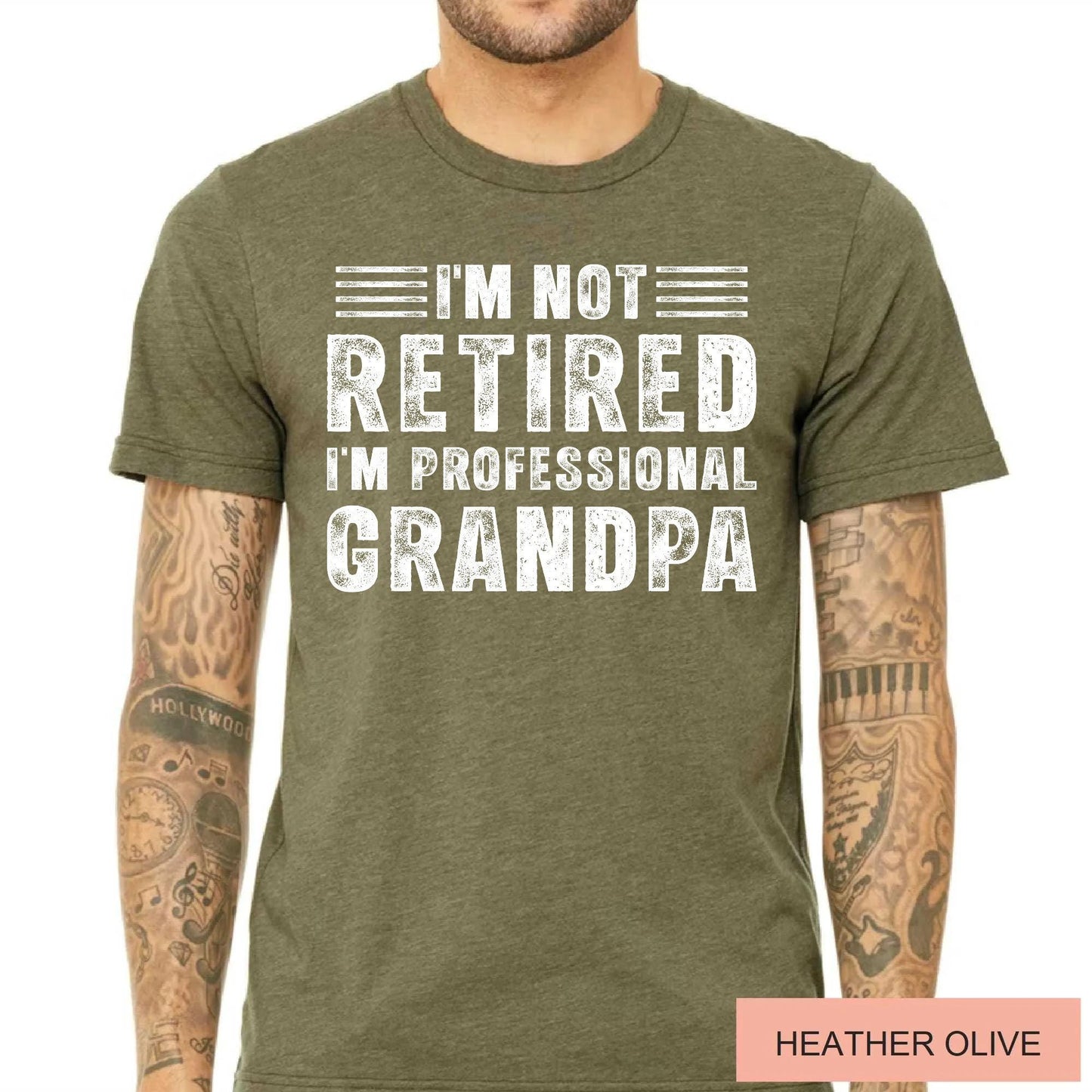 Im Not Retired Im Professional Grandpa Shirt, Funny Retirement Gift Tee for Grandpa