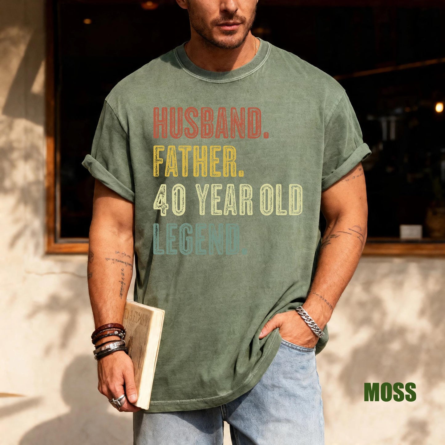 40th Birthday Shirt, Husband Father Legend Tee