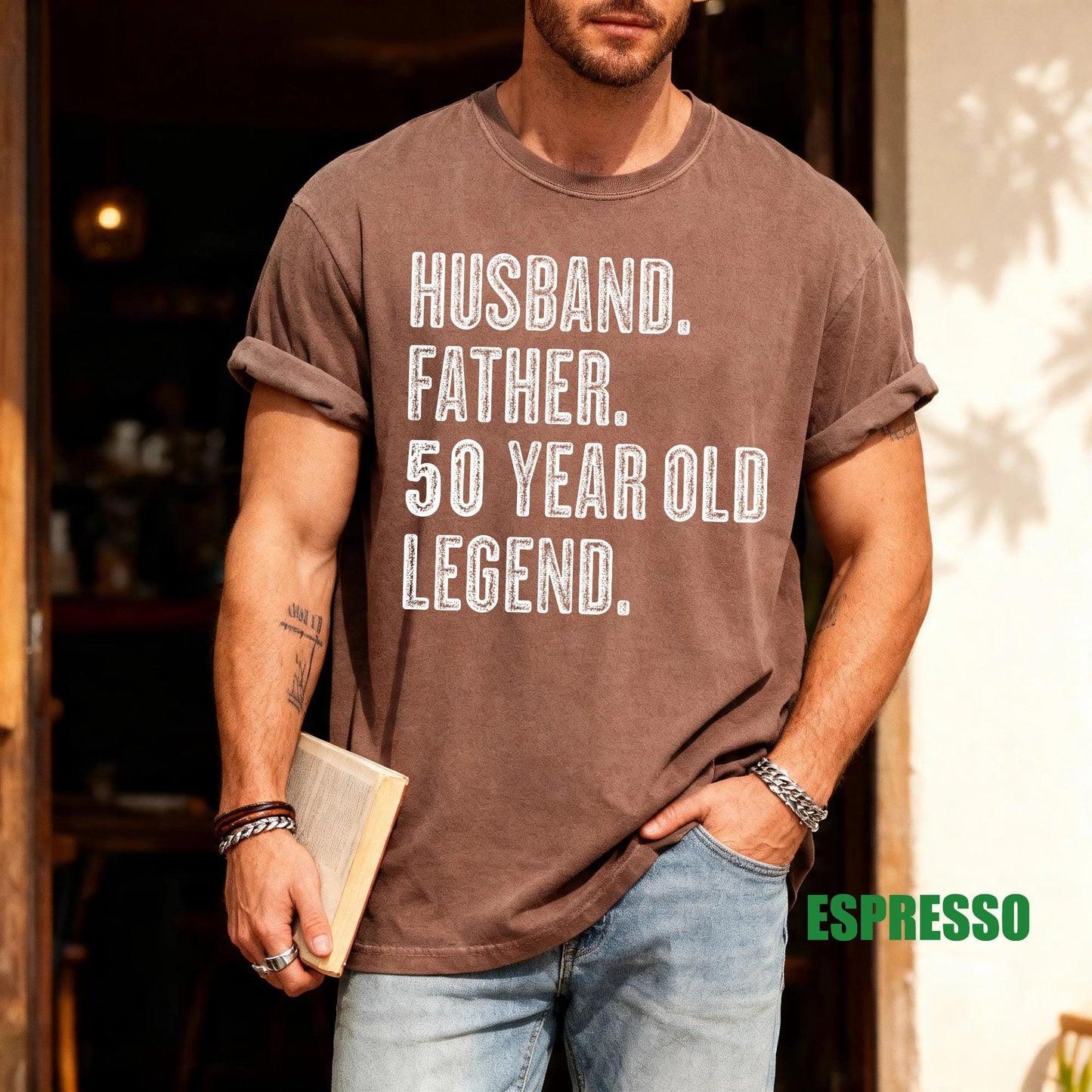 50 Year Old Birthday Gift, Husband Father Legend Shirt