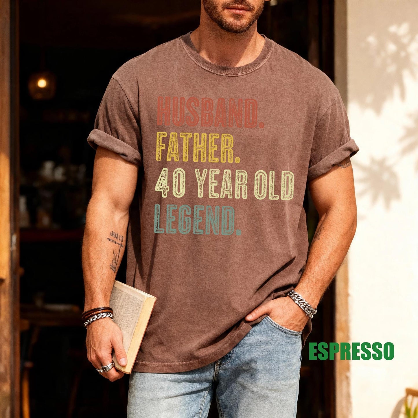 40th Birthday Shirt, Husband Father Legend Tee