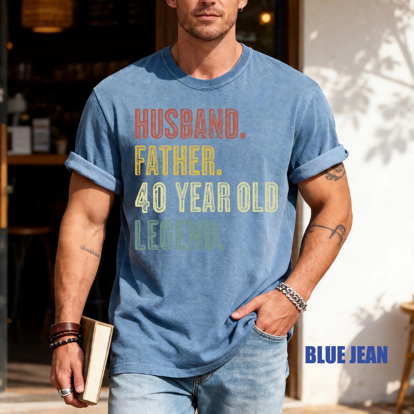40th Birthday Shirt, Husband Father Legend Tee