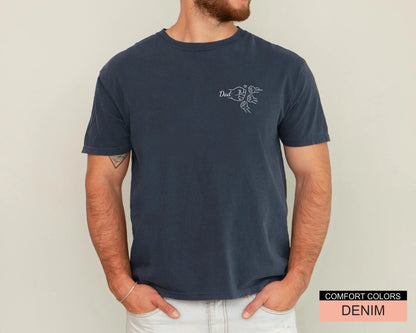 Personalized Dad Fist Bump Shirt, With Kids Names Custom Father's Day Gift Tee