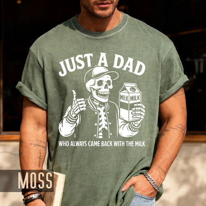 Skeleton Dad Milk Run T-Shirt, Father's Day Bigfoot Lover Gift