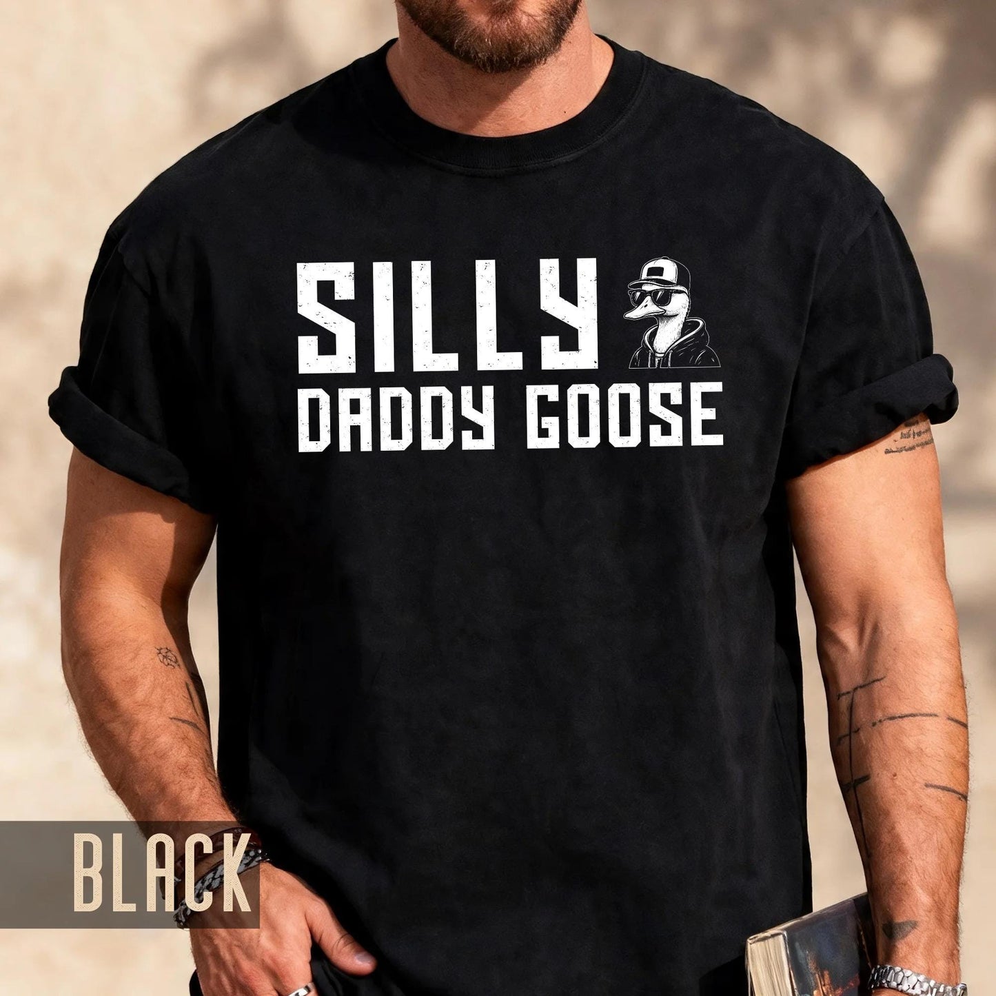 Silly Daddy Goose Shirt: Funny First Father's Day Dad Gift