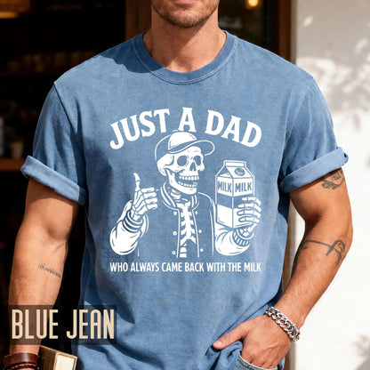 Skeleton Dad Milk Run T-Shirt, Father's Day Bigfoot Lover Gift