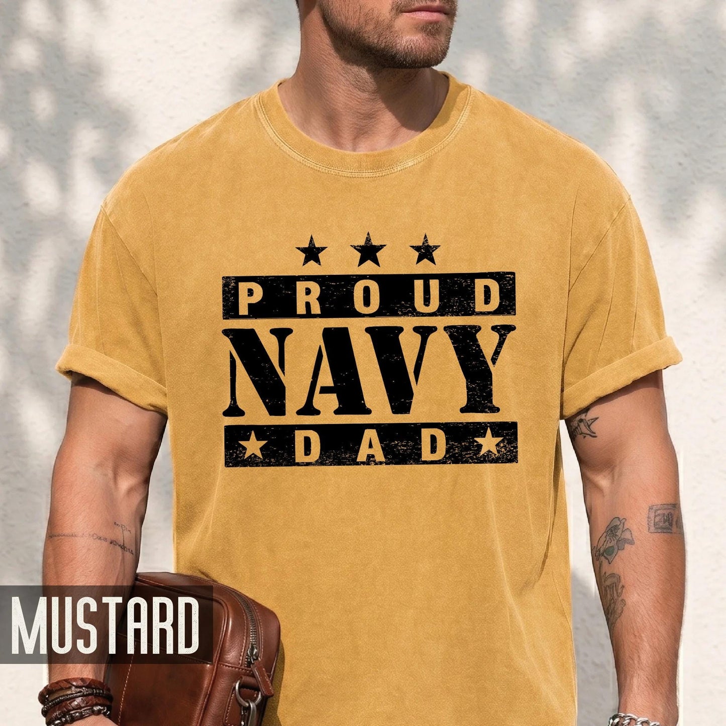 Proud Navy Dad Shirt, Patriotic Military Father Apparel, Navy Graduation Gift