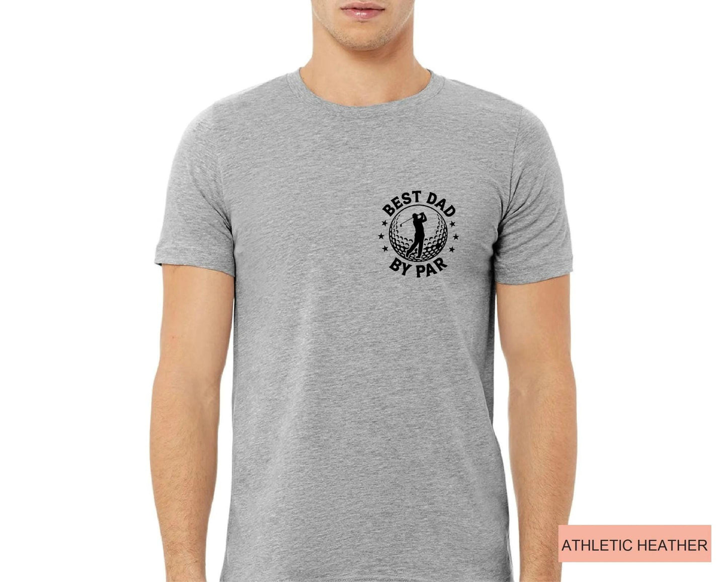Best Dad By Par Golf Shirt, Retro Golfing Father Tee,