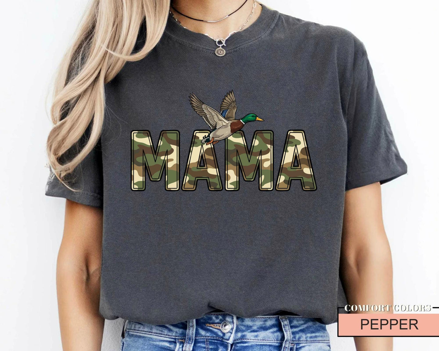 Camo Duck Hunting Mom Shirt – Mallard Mama Tee