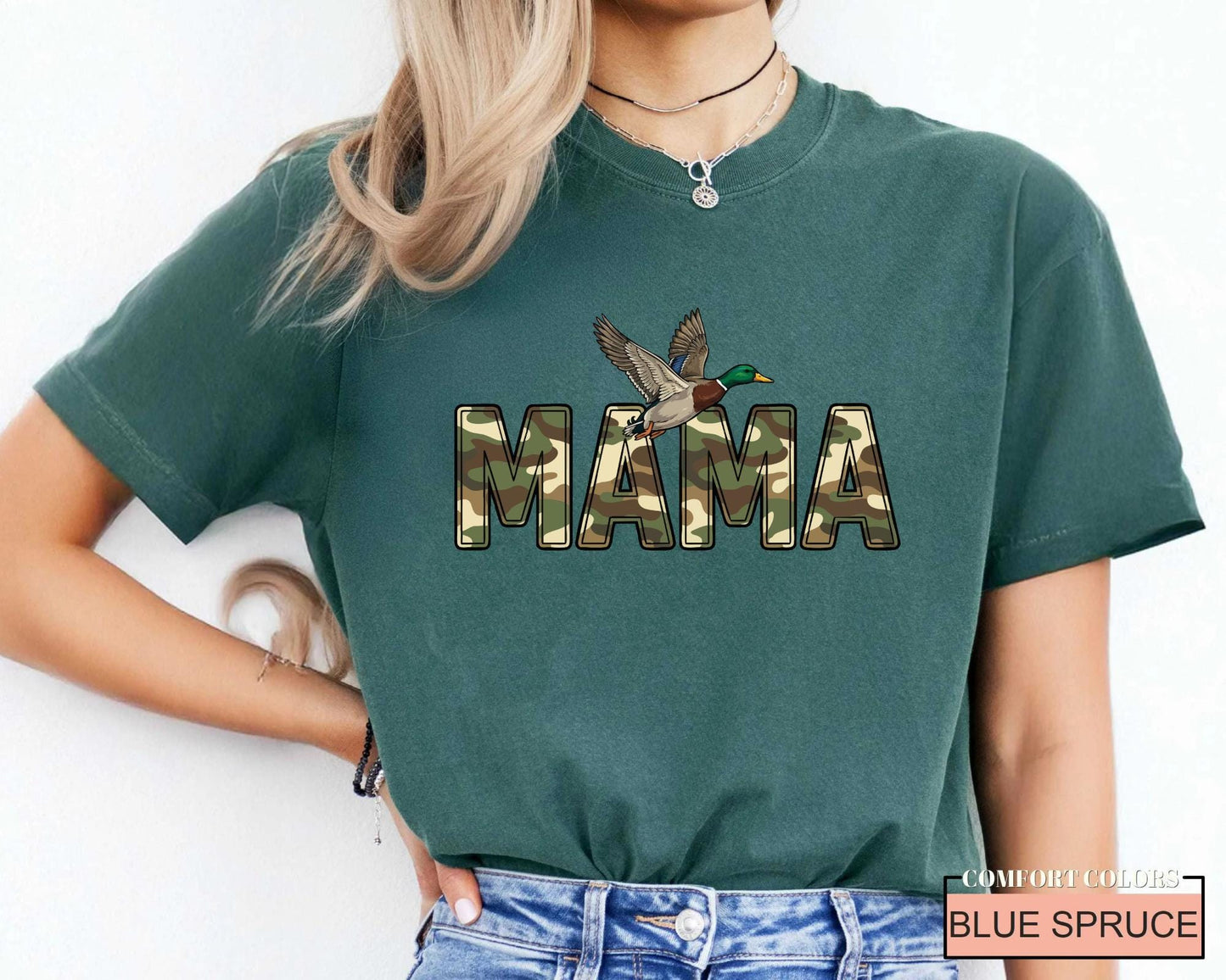 Camo Duck Hunting Mom Shirt – Mallard Mama Tee