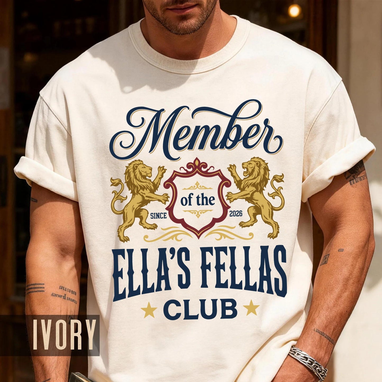 Custom Members of The Ellas Fellas Club Shirt, Retro Western Country Concert Tee
