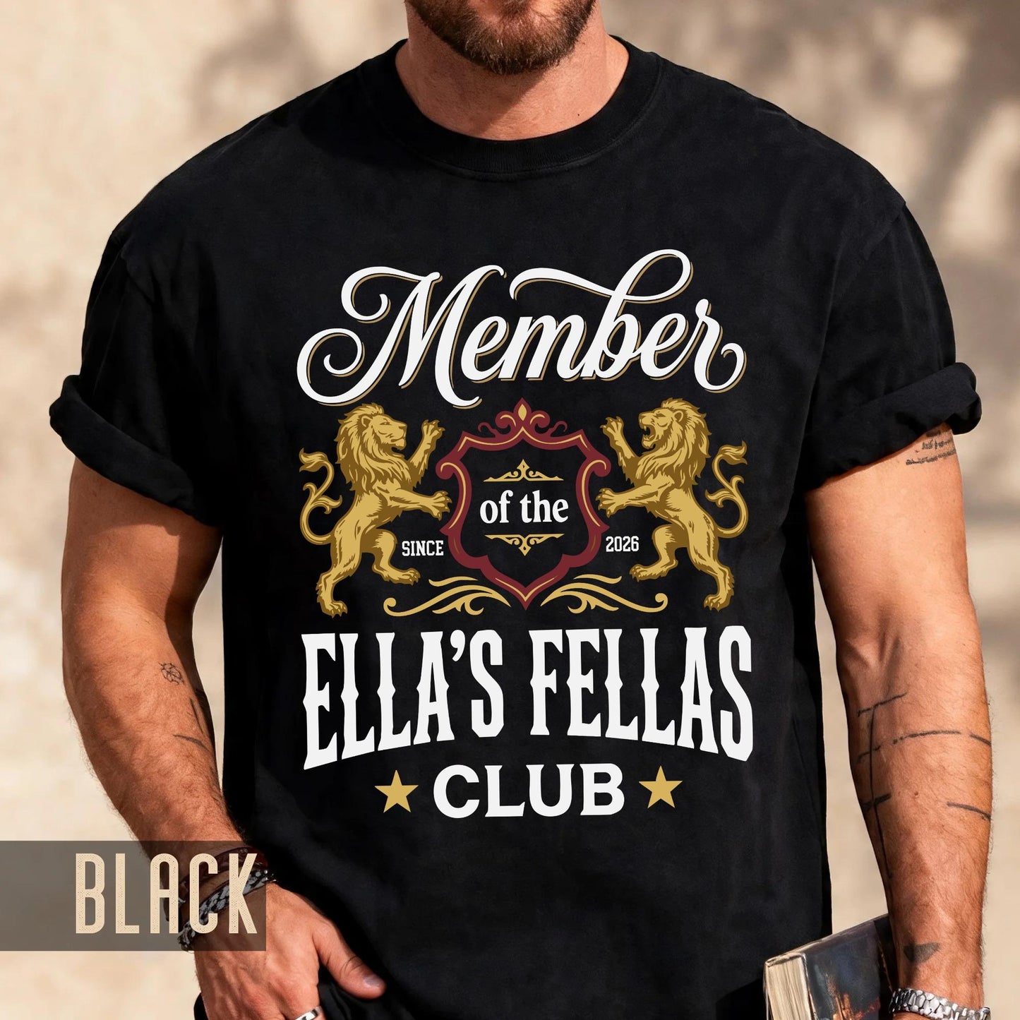 Custom Members of The Ellas Fellas Club Shirt, Retro Western Country Concert Tee
