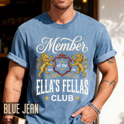 Custom Members of The Ellas Fellas Club Shirt, Retro Western Country Concert Tee