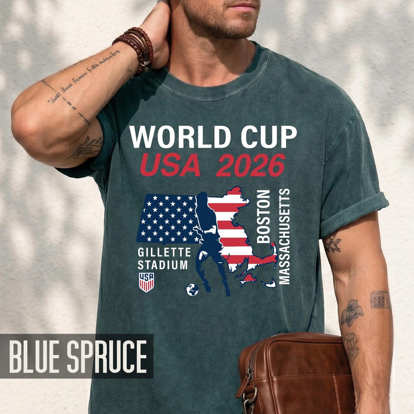 Boston World Cup USA 2026 Soccer Shirt, Gillette Stadium Massachusetts Football Tee, Boston Host City Soccer Fan Top