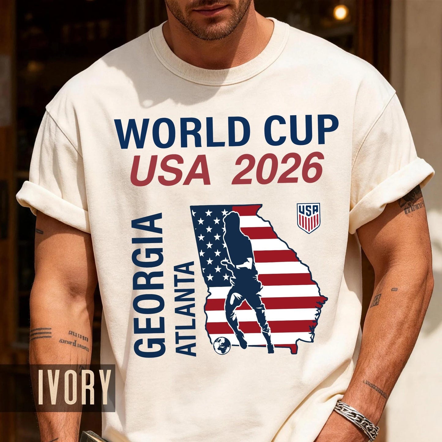 Atlanta World Cup USA 2026 Soccer Shirt, Georgia Football Host City Tee