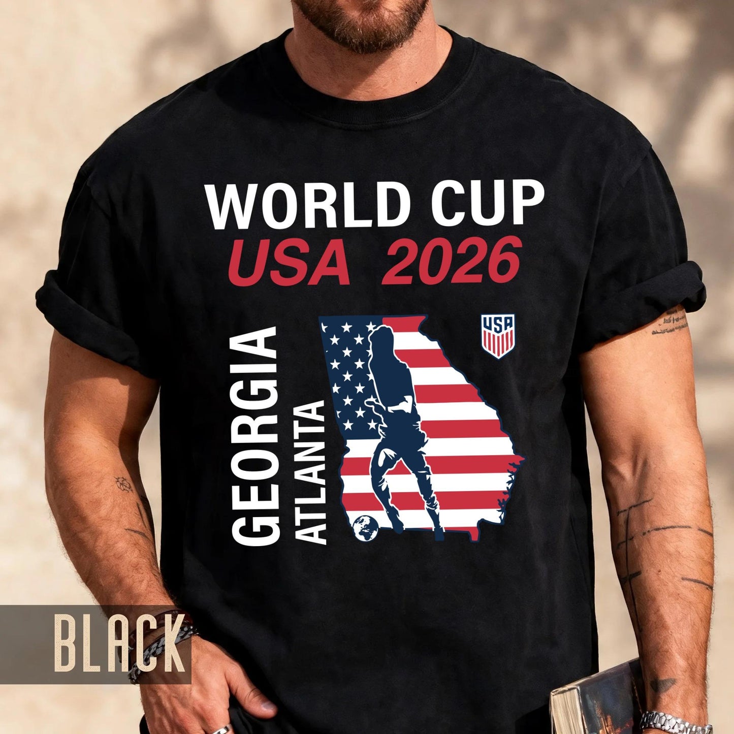 Atlanta World Cup USA 2026 Soccer Shirt, Georgia Football Host City Tee