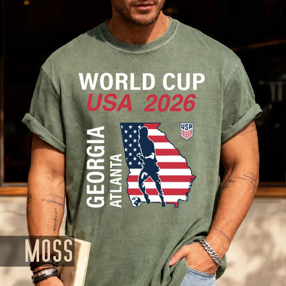 Atlanta World Cup USA 2026 Soccer Shirt, Georgia Football Host City Tee