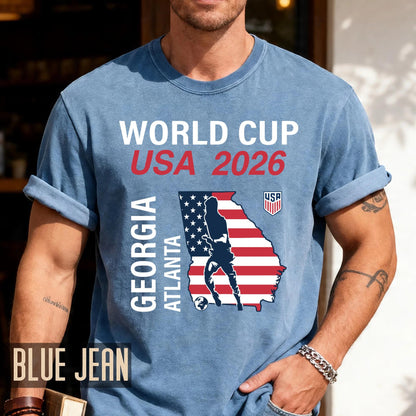 Atlanta World Cup USA 2026 Soccer Shirt, Georgia Football Host City Tee