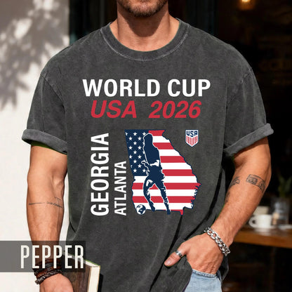 Atlanta World Cup USA 2026 Soccer Shirt, Georgia Football Host City Tee