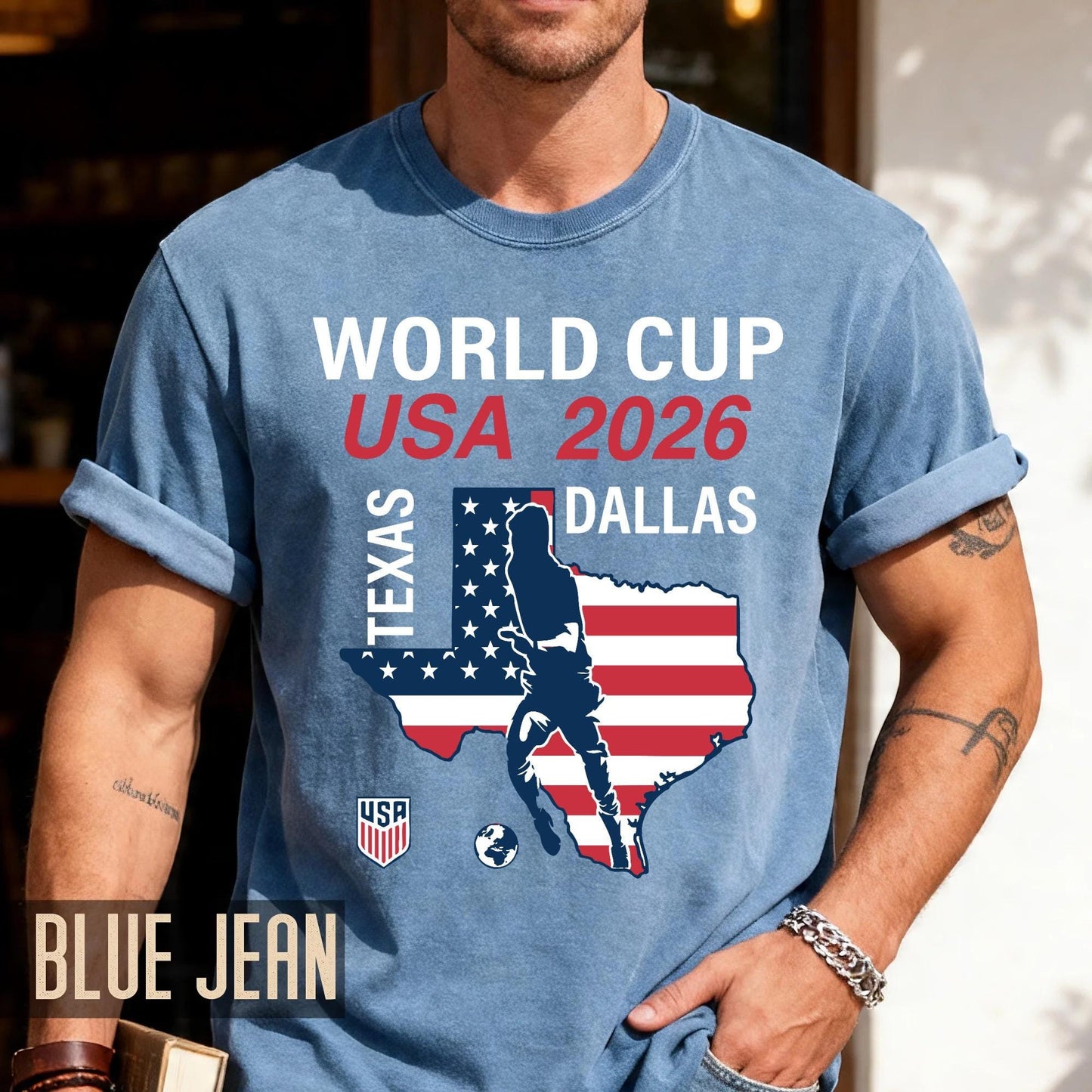 World Cup USA 2026 Dallas Texas Shirt, Host City Souvenir Commemorative Apparel