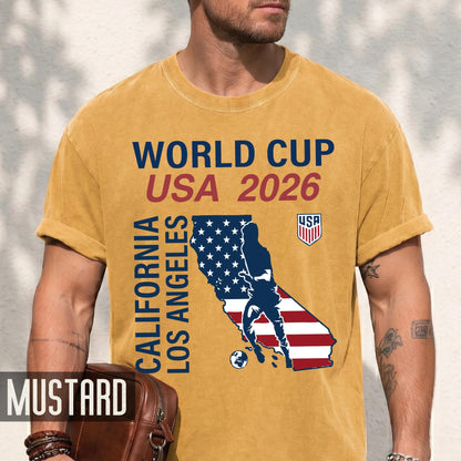 California Los Angeles Map World Cup USA 2026 Shirt, Fan Gear Souvenir Tee