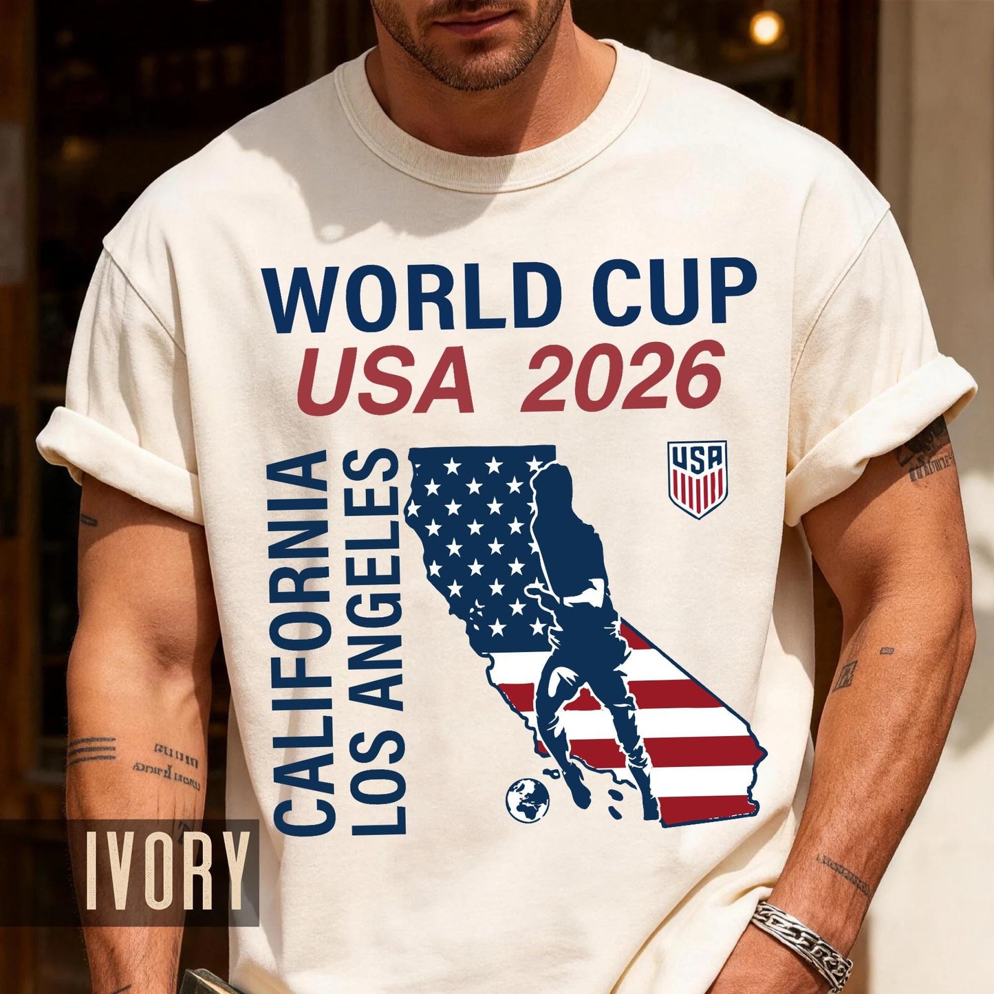 California Los Angeles Map World Cup USA 2026 Shirt, Fan Gear Souvenir Tee