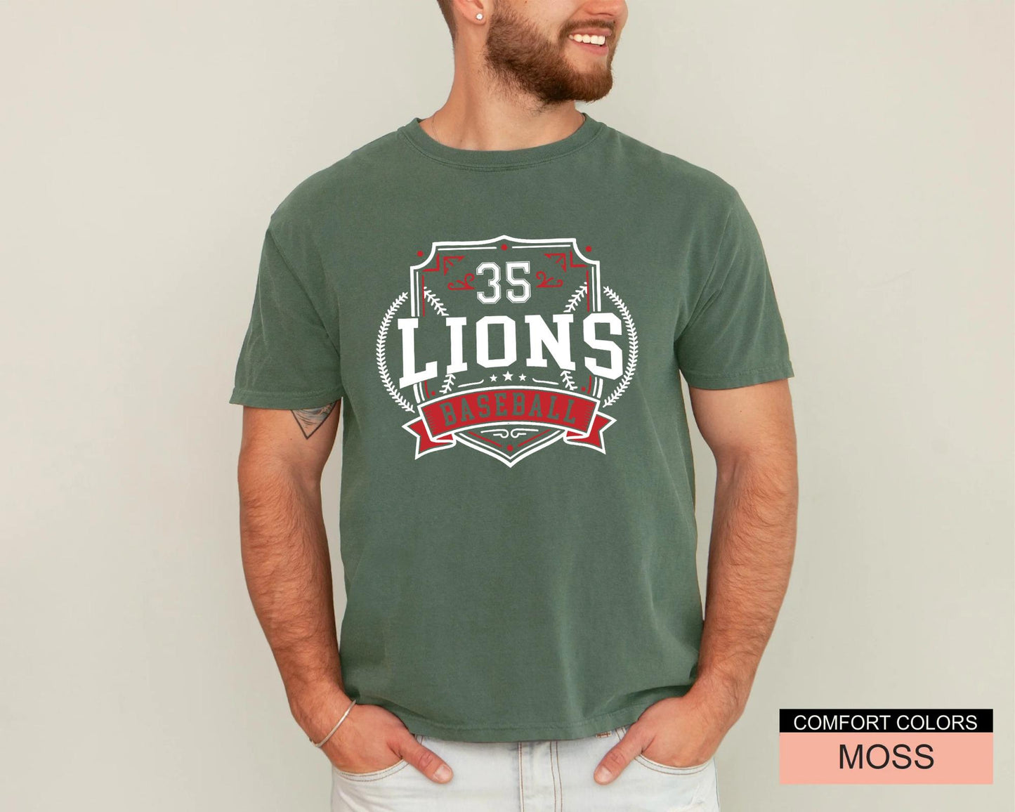 Custom Baseball Mascot Shirt, Personalized Team Number Game Day Baseball Mom Tee, Vintage School Spirit Apparel